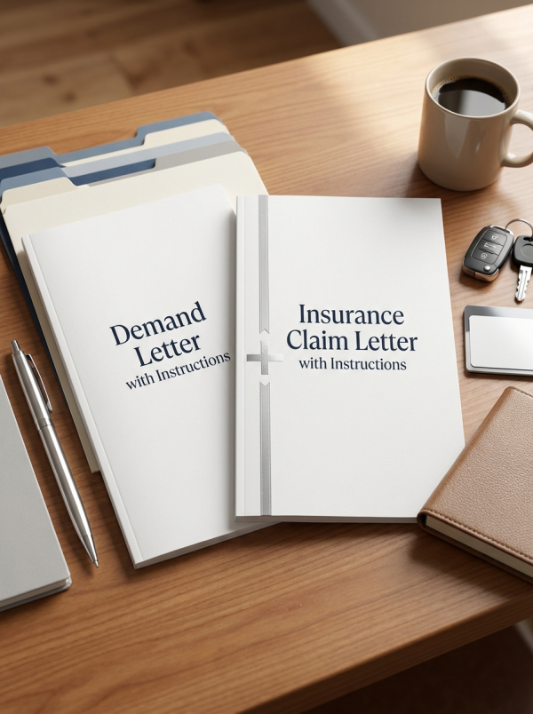 Demand Letter With Instructions + Insurance Claim Letter With Instructions